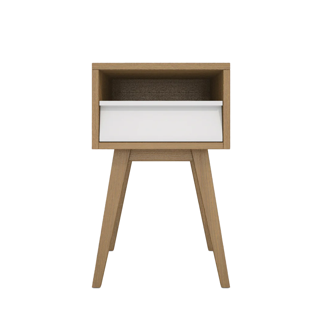 Table de chevet - Elea - Contour Vhene Tiroir Laque