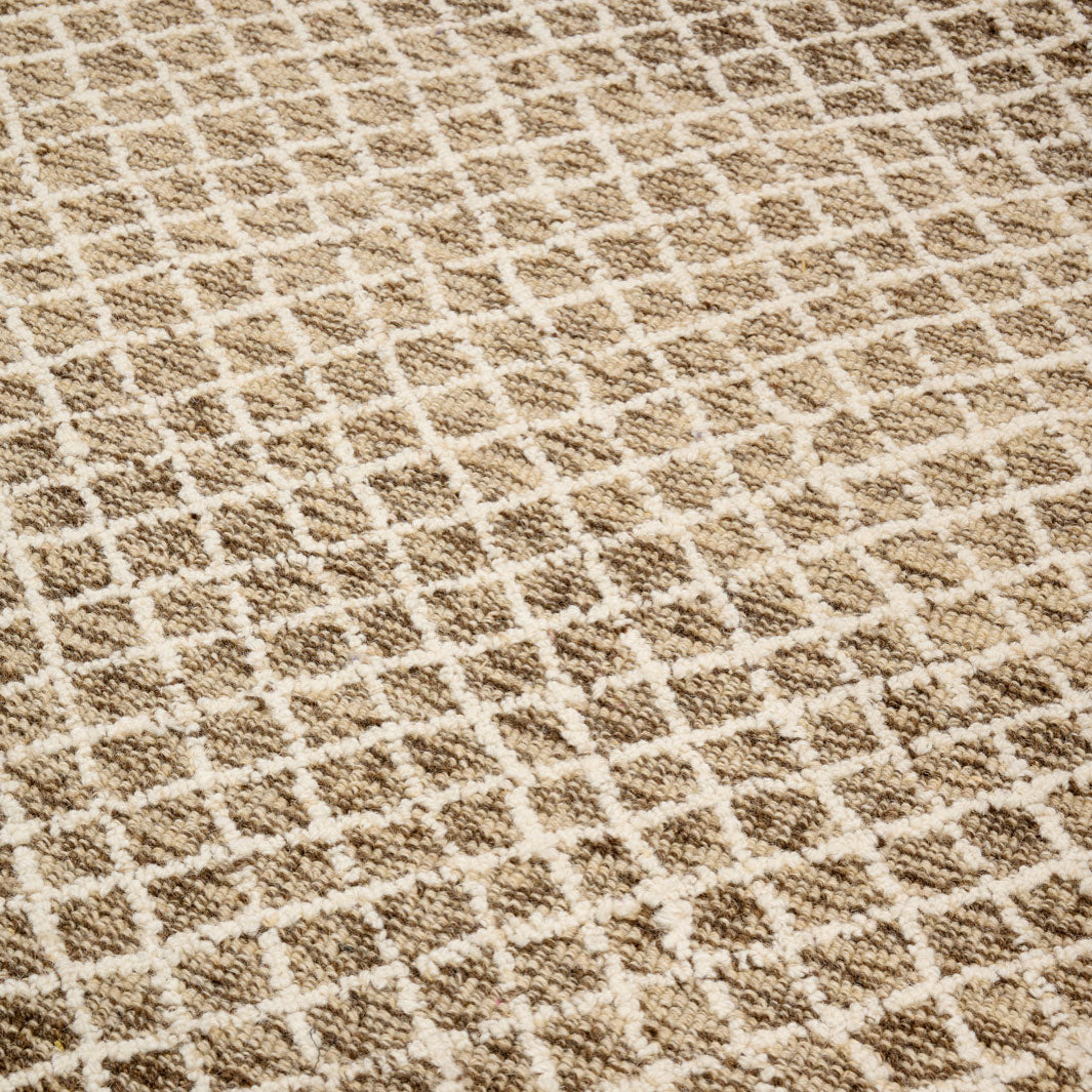 Tapis en laine Grey Grid