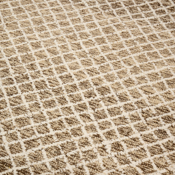 Tapis en laine Grey Grid