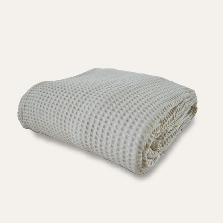 Couverture en coton - Valeria Ecru