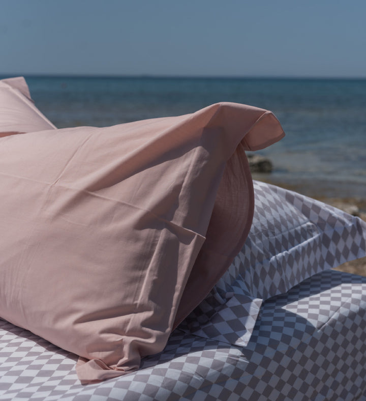 Set - Housse de couette Emmelia - Dusty Pink & Chess