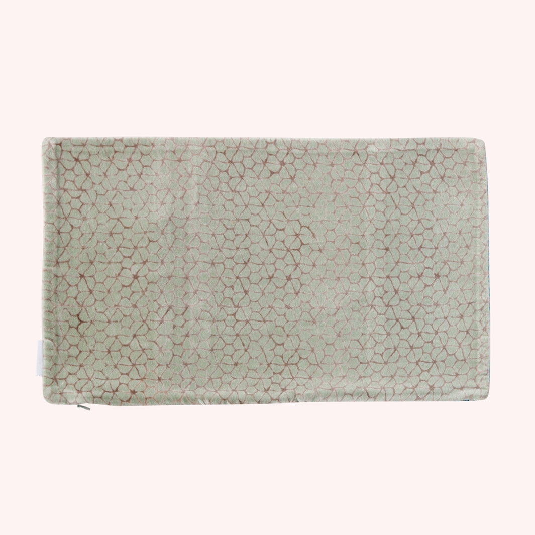 Dora Cushion Blue Print Back