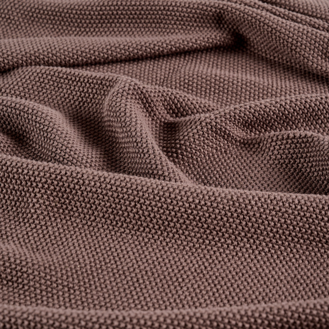 Couvertures en coton - Flora - Walnut Brown