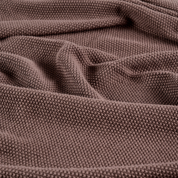 Couvertures en coton - Flora - Walnut Brown