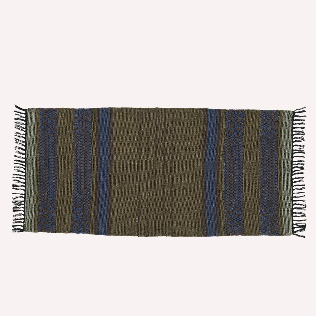 COCO-MAT Tapis en coton Stripe 70X150 cm